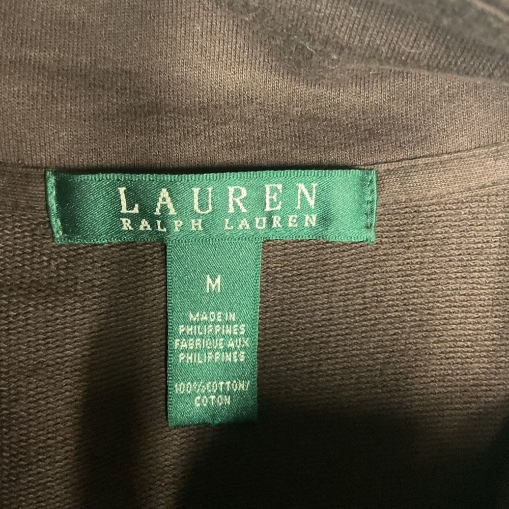 Lauren Ralph Lauren Montecito Jacket Women's Medium Brown Cotton Military Size M - Picture 8 of 11